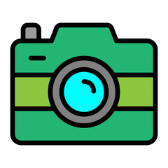 Camera Vector Filled Icon Design
