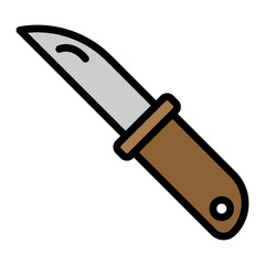 Penknife Vector Filled Icon Design