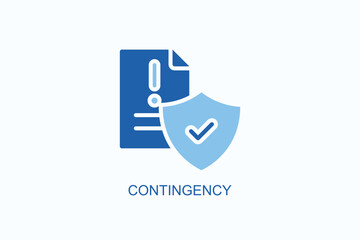 Contingency Icon Or Logo Isolated Illustration