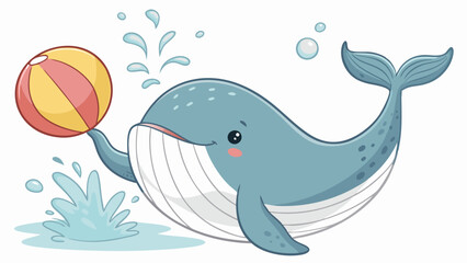 A beautiful  and adorable Whale