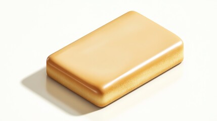 Golden loaf of bread, isolated, white background, food photography, recipe