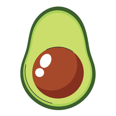 Ripe Avocado Icon
