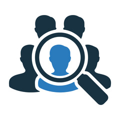 Audience, human resources, targeting icon