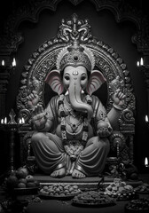 Obraz premium Hindu lord Ganesha | Ganpati | Ganesh | Ganpati festival | Ganesh Chaturthi 