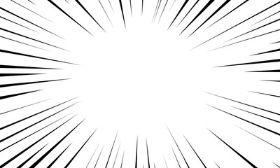 Fototapeta premium Comic style black sunburst background.