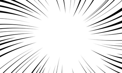 Comic style black sunburst background.