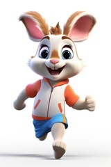 Figurine running cartoon sports.