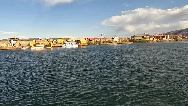 Uros Floating Islands Puno Peru	