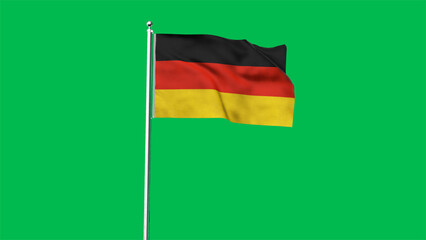 High detailed flag of Germany. National Germany flag. Europe. 3D illustration.