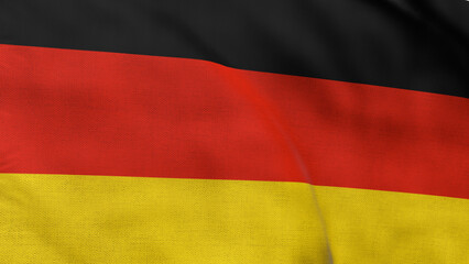 High detailed flag of Germany. National Germany flag. Europe. 3D illustration.