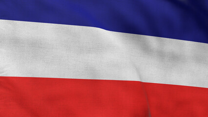 High detailed flag of Los Altos. National Los Altos flag. 3D illustration.