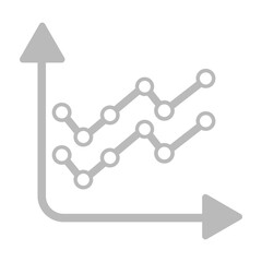 Report, analytics, statistics, chart, axis icon