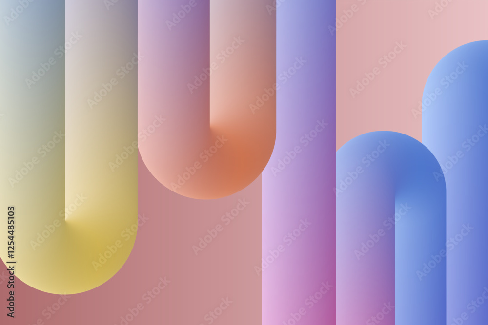 Poster abstract background with blue fluid and liquid shapes futuristic banner design in a modern style, cu