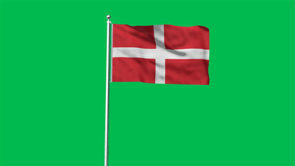 High detailed flag of Sovereign Military Order of Malta. National Sovereign Military Order of Malta flag. 3D illustration.