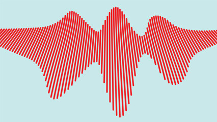 The vector background featured an abstract digital design with a colourful equalizer, enhancing the visual experience with a rhythmic sound wave pattern element.

