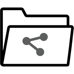 Analytics, folder, statistics icon