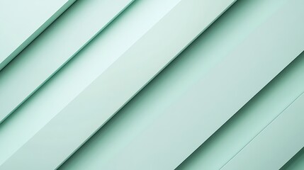 Fototapeta premium Abstract pale green diagonal layered design