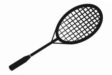 badminton  racket  silhouette