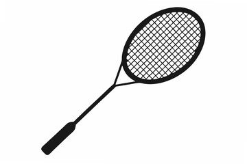badminton  racket  silhouette