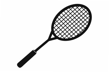 badminton  racket  silhouette