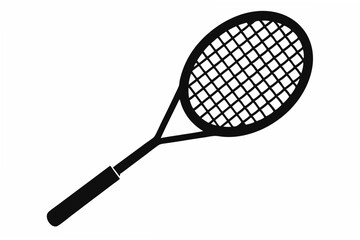badminton  racket  silhouette