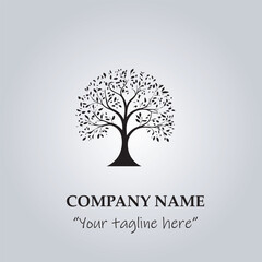 Obraz premium Tree logo company vector illustration