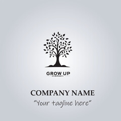 Obraz premium Tree logo company vector illustration