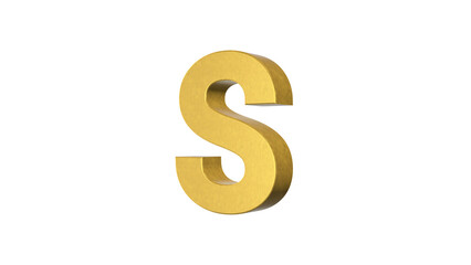 English alphabet Letter S 4k animated video. Script text labels.