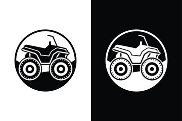 Obraz premium Adventure-Ready ATV Icon for Creative Graphic Designs