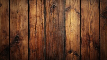 Naklejka premium Rustic dark brown wood planks background texture