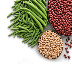 Fototapeta premium beans on white background 
