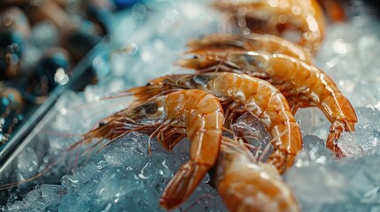 Fresh Shrimp on Ice