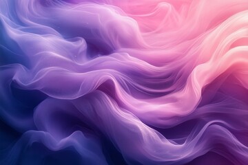 Obraz premium Flowing Abstract Waves with Soft Pastel Colors