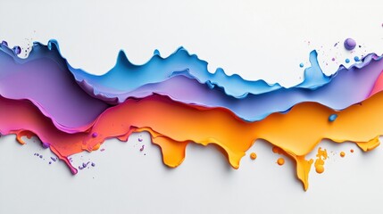 Fototapeta premium Abstract Paint Splashes