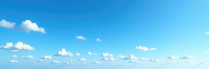 Clear blue sky with scattered thin stratus clouds and a few wispy cirrus, stratus clouds, horizon