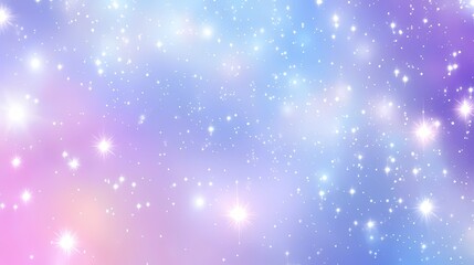 Dreamy Celestial Backdrop with Sparkling Stars and Soft Pastel Hues for Magical Designs
