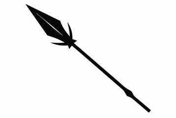 spear silhouette vector illustration