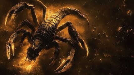 Fiery Scorpion: A Digital Art Masterpiece