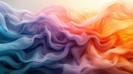 Fototapeta premium Abstract Flowing Fabric Design