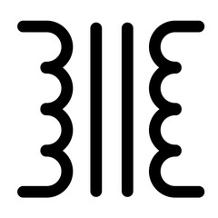 Naklejka premium vector illustration of an transformer icon isolated on white background. 