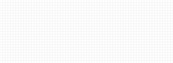 Seamless checkered paper texture. Journal planer page with dotted grid. Simple square graph pattern. Retro bullet notebook background. Repeated school math sheet wallpaper. Vector workbook template