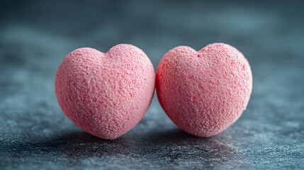 Obraz premium Happy valentine day pink day heart new with copy space 