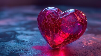 Naklejka premium a human heart with veins and veins