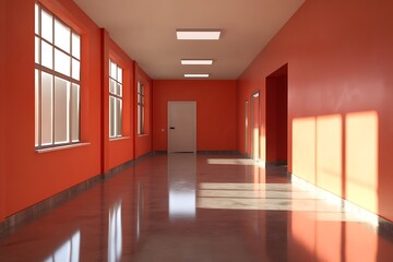 Fototapeta premium empty office space with fresh coat of paint