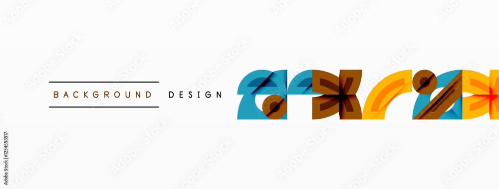Poster abstract geometric background shapes forming a modern, symmetrical pattern. bold contrast, smooth gr