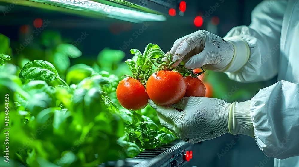 Aufkleber automated indoor aquaponic system growing vegetables and fish symbiotically in a closed loop sustain