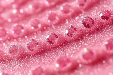 Pink Glitter Abstract Background With Jewels