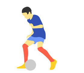 man dribbling ball