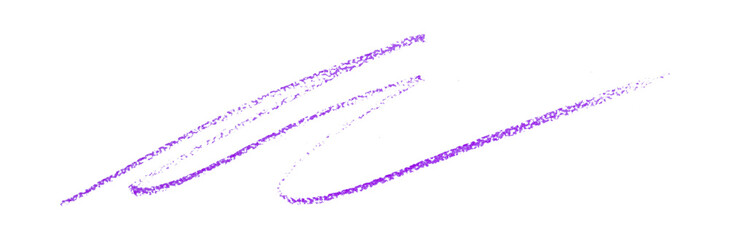 purple pencil strokes isolated on transparent background