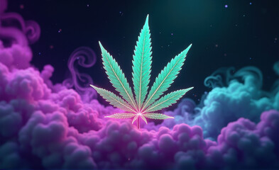 cannabis leaf background